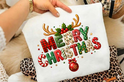 Merry Christmas Reindeer PNG Sublimation SVGArt 
