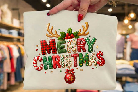 Merry Christmas Reindeer PNG Sublimation SVGArt 