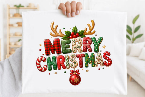 Merry Christmas Reindeer PNG Sublimation SVGArt 