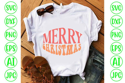 Merry Christmas Retro Svg Design SVG Syaman 