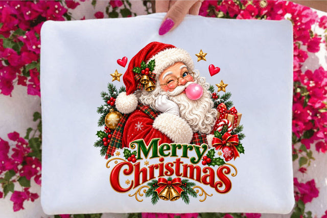 Merry Christmas Santa Claus PNG Sublimation SVGArt 