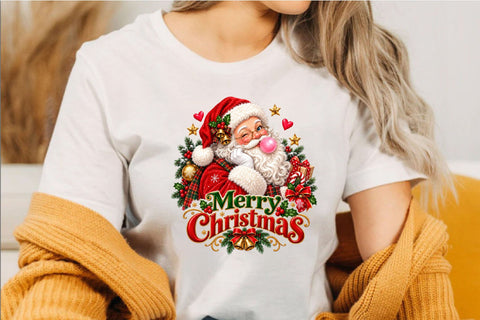 Merry Christmas Santa Claus PNG Sublimation SVGArt 