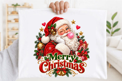 Merry Christmas Santa Claus PNG Sublimation SVGArt 