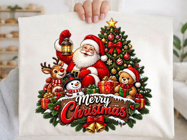 Merry Christmas Santa Friends PNG SVG artprintfile 