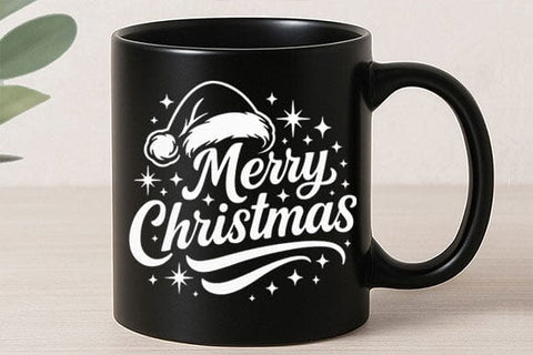 Merry Christmas Santa Hat PNG SVG BillahCrafts 