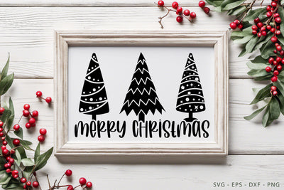 Merry Christmas Sign - Christmas Tree SVG - Christmas SVG SVG Dasagani-svg-crafts 