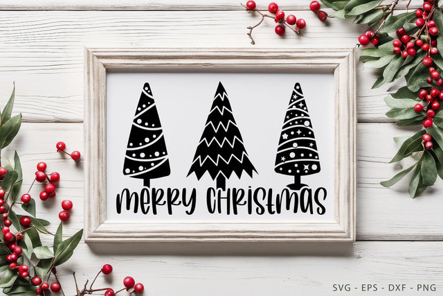 Merry Christmas Sign - Christmas Tree SVG - Christmas SVG SVG Dasagani-svg-crafts 