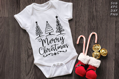 Merry Christmas Sign - Christmas Trees SVG - Christmas SVG SVG Dasagani-svg-crafts 