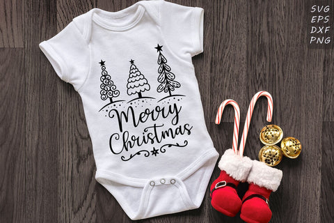 Merry Christmas Sign - Christmas Trees SVG - Christmas SVG SVG Dasagani-svg-crafts 