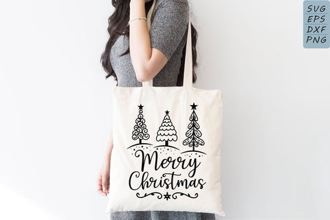 Merry Christmas Sign - Christmas Trees SVG - Christmas SVG SVG Dasagani-svg-crafts 