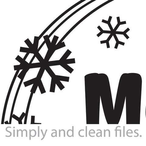 Merry Christmas Snowflake Frame SVG TribaliumArtSF 