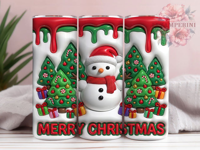 Merry Christmas Snowman 20oz Tumbler, Merry Christmas, Christmas Snowman, Snowman Tumbler, Merry Xmas Snowman, Xmas Snowman PNG, Snowman Tumbler PNG, Christmas Tumbler Sublimation Li Zamperini 