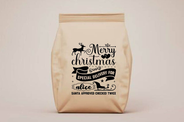 Merry christmas special delivery for alice santa approved checked twice SVG Angelina750 