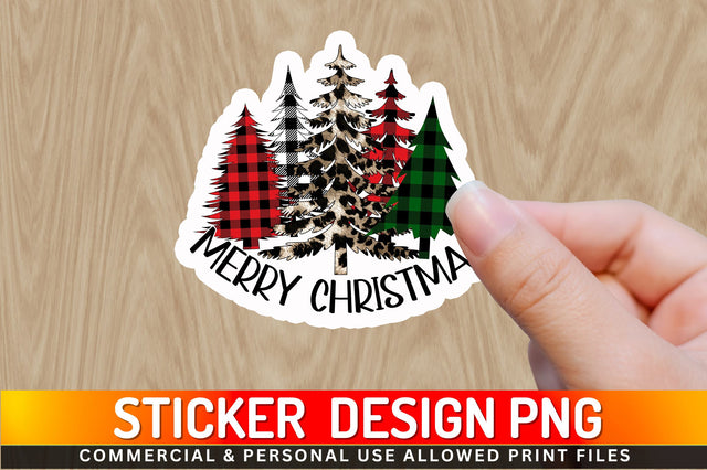 Merry christmas Sticker Design Sublimation Regulrcrative 