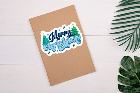 Merry christmas Stickers Design Sublimation Regulrcrative 