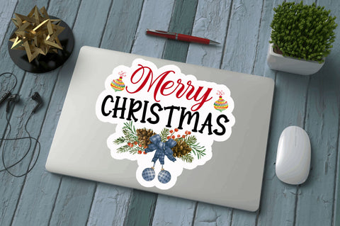 Merry christmas Stickers Design Sublimation Regulrcrative 