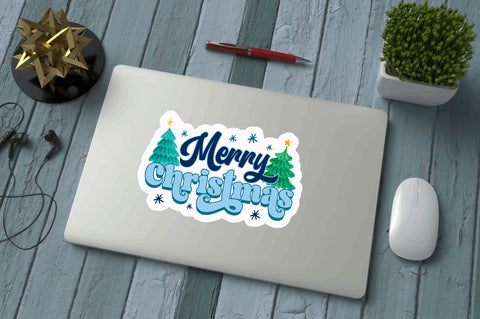 Merry christmas Stickers Design Sublimation Regulrcrative 