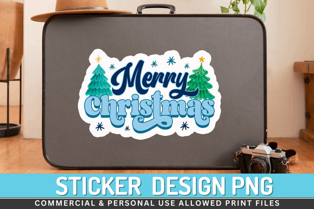Merry christmas Stickers Design Sublimation Regulrcrative 