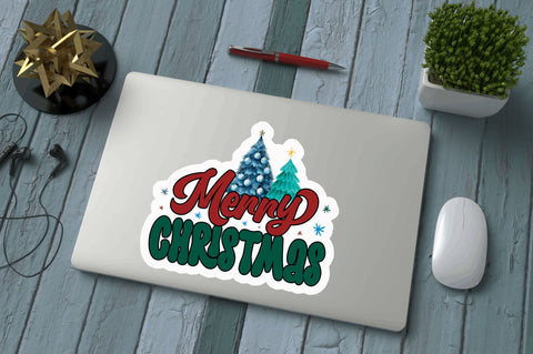 Merry christmas Stickers Design Sublimation Regulrcrative 