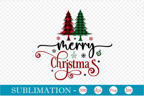 Merry Christmas Sublimation Design, Christmas Sublimation Design, Christmas PNG Design, SVGs,Quotes and Sayings,Food & Drink,On Sale, Print & Cut Sublimation DesignPlante 503 