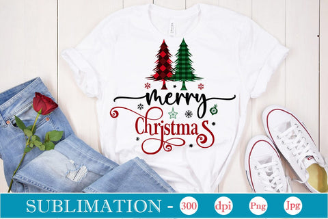 Merry Christmas Sublimation Design, Christmas Sublimation Design, Christmas PNG Design, SVGs,Quotes and Sayings,Food & Drink,On Sale, Print & Cut Sublimation DesignPlante 503 