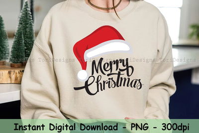 Merry Christmas Sublimation Design Download, Clipart, Instant Download Sublimation ToriDesigns 