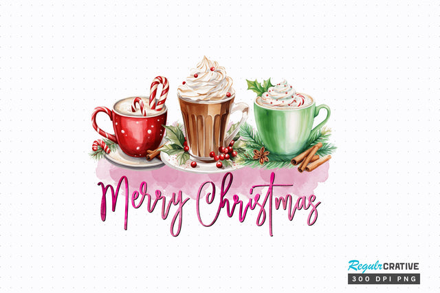 Merry Christmas Sublimation Design Sublimation Regulrcrative 