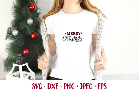 Merry Christmas SVG. Buffalo plaid. Holidays shirt design SVG LaBelezoka 