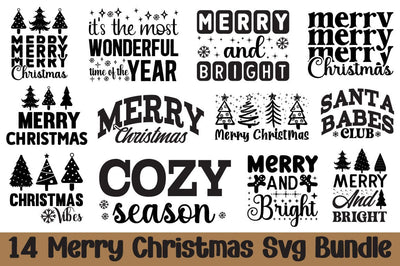Merry Christmas Svg bundle SVG Angelina750 