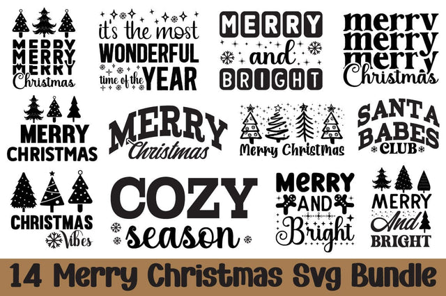 Merry Christmas Svg bundle SVG Angelina750 