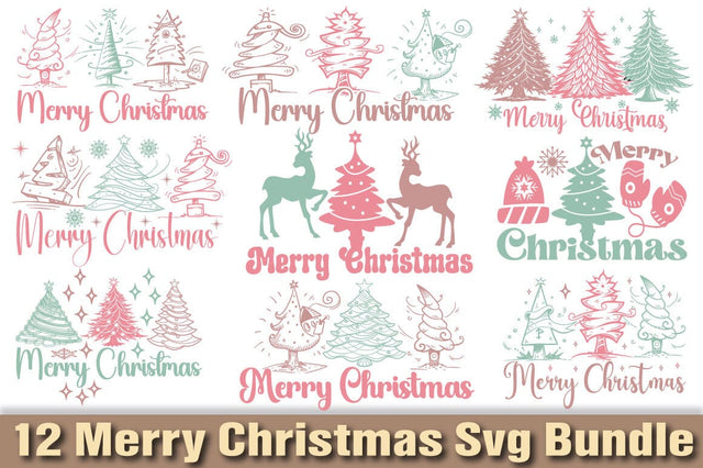 Merry Christmas Svg Bundle SVG Angelina750 