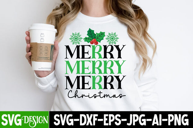 Merry Christmas SVG Cut File, Merry Christmas SVG Design,Merry Christmas Sublimation PNG, Christmas SVG Quotes, Merry Christmas SVG Design, Christnmas Sublimation PNG SVG BlackCatsMedia 