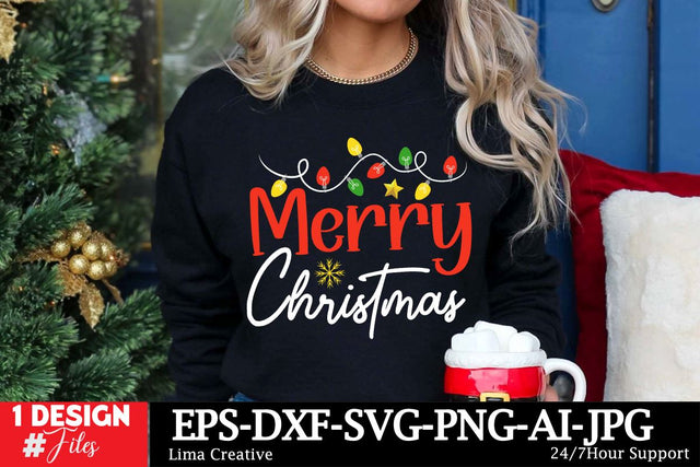 Merry Christmas SVG Cut File SVG Insomnia Std 