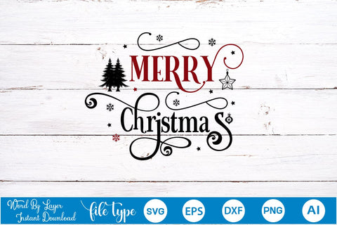 Merry Christmas SVG Design, Christmas SVG Design, SVGs,Quotes and Sayings,Food & Drink,On Sale, Print & Cut SVG DesignPlante 503 