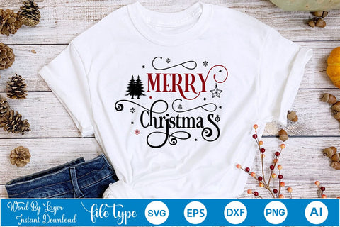 Merry Christmas SVG Design, Christmas SVG Design, SVGs,Quotes and Sayings,Food & Drink,On Sale, Print & Cut SVG DesignPlante 503 
