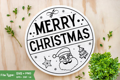 Merry Christmas SVG Design, Nativity Christmas SVG Design, Christian Round Ornaments, SVG Cut File, SVGs, Food & Drink, Print & Cut, Quotes and Sayings SVG DesignPlante 503 