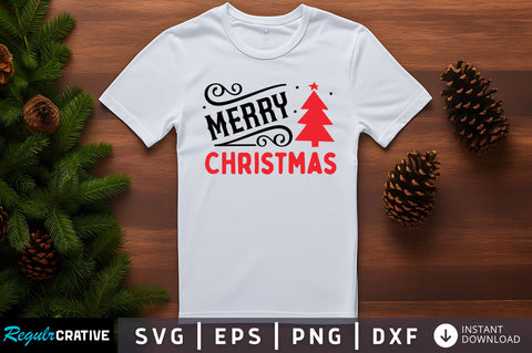 Merry christmas SVG Design SVG Regulrcrative 