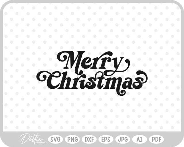 Merry Christmas SVG DottieDigitals 