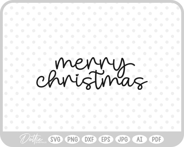 Merry Christmas SVG DottieDigitals 