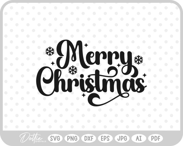 Merry Christmas SVG DottieDigitals 