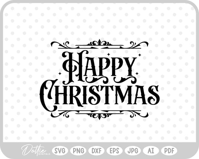Merry Christmas SVG DottieDigitals 