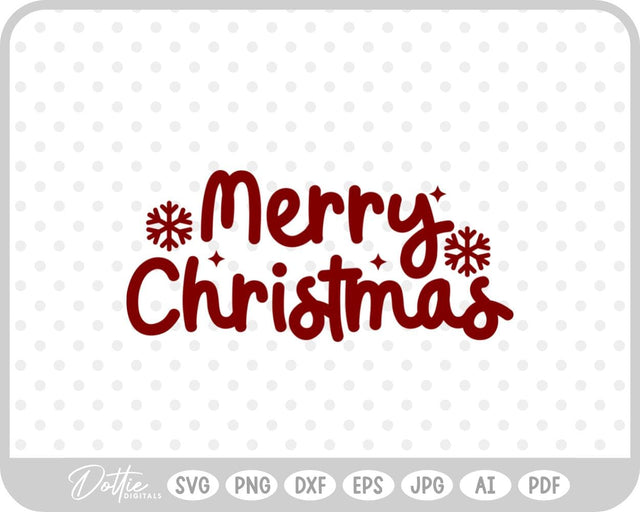 Merry Christmas SVG DottieDigitals 