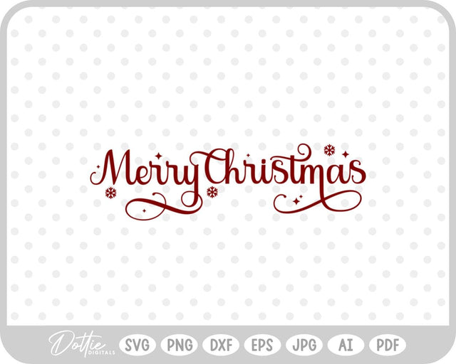 Merry Christmas SVG DottieDigitals 