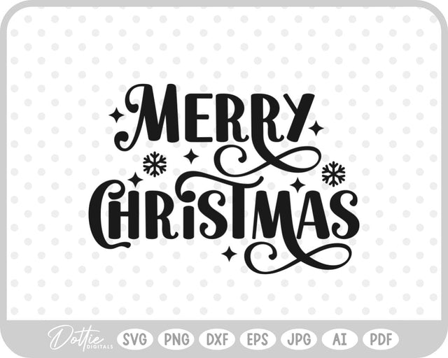 Merry Christmas SVG DottieDigitals 