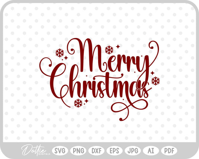 Merry Christmas SVG DottieDigitals 