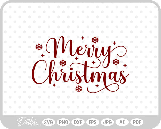 Merry Christmas SVG DottieDigitals 