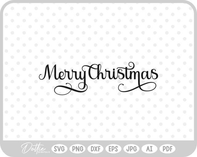 Merry Christmas SVG DottieDigitals 