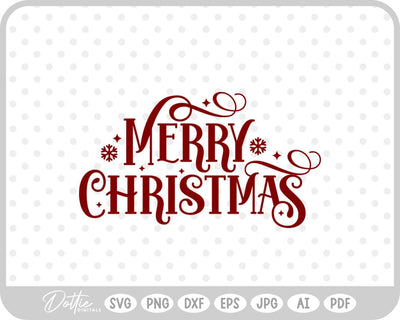 Merry Christmas SVG DottieDigitals 