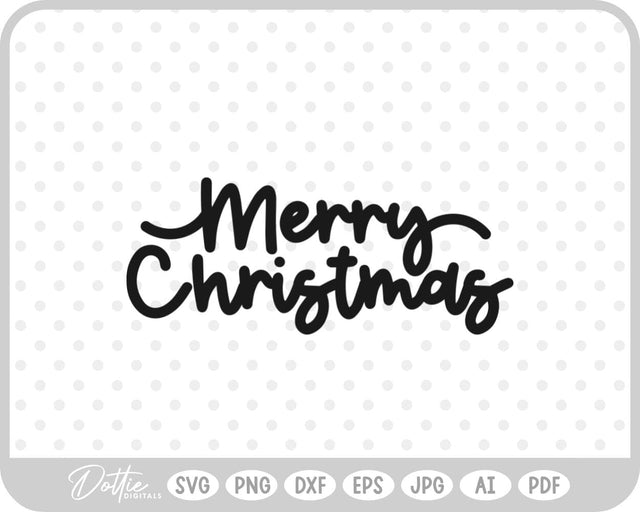 Merry Christmas SVG DottieDigitals 