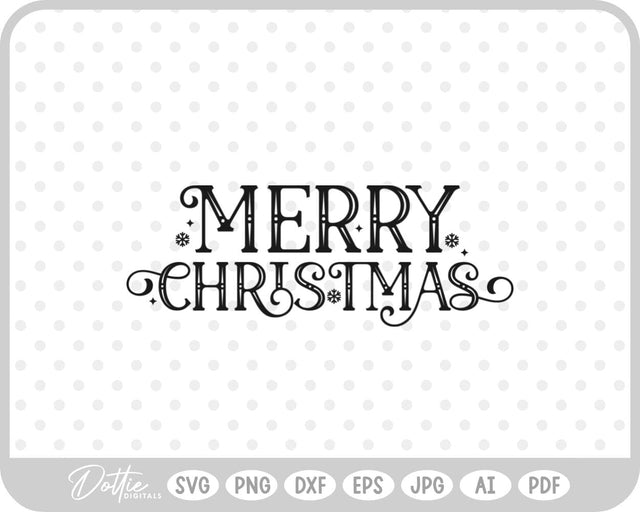 Merry Christmas SVG DottieDigitals 